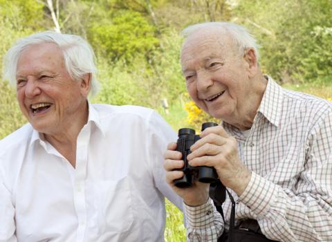 Ted Smith with David Attenborough