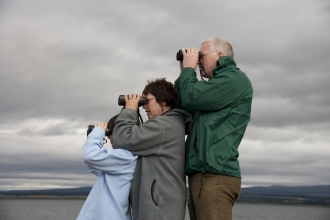Birdwatching family