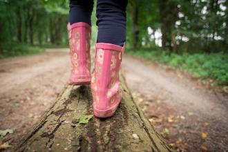 Walking outdoors