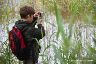 Child taking photos