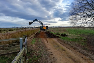 Removal of the main track at Willow Tree Fen