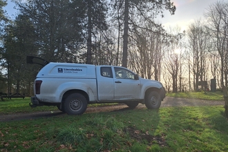 Snipe Dales James' truck