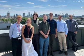 Josh and Ryan with the other marine interns in London