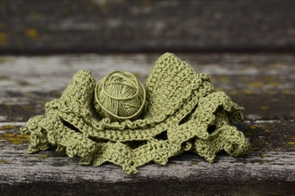 yarn, wool, green