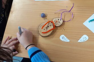 Christmas decoration making