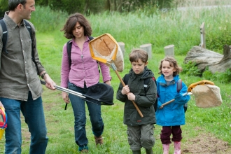 Family pond dipping