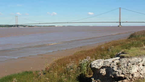 The Humber Estuary and Humber Bridge from Far Ings