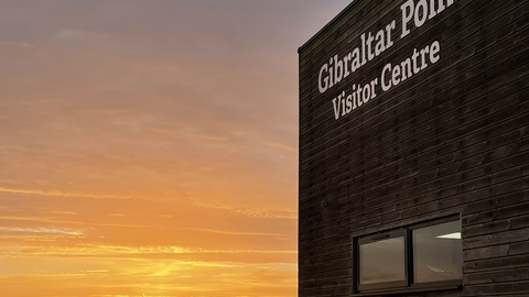 Gibraltar Point Visitor Centre with sunrise