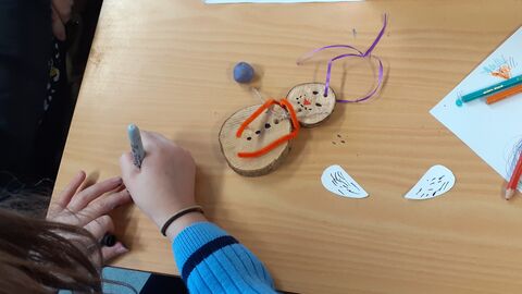 Christmas decoration making