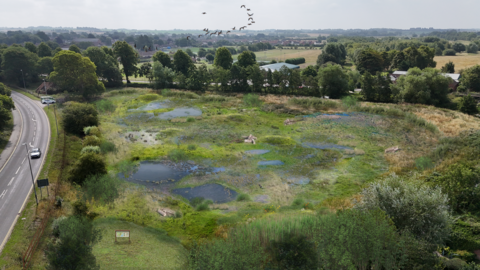 Visualisation of Harrison's Holme as drone image from viewing area