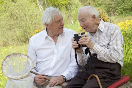 Ted Smith with David Attenborough