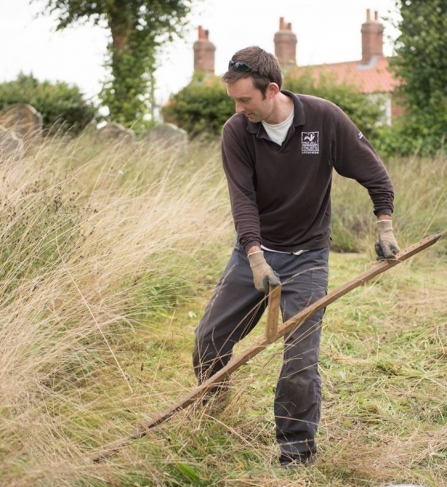 Scything demonstration