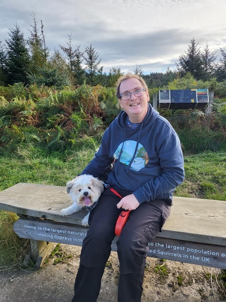 Mark with his dog Meg 