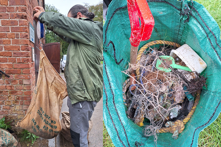 Beach clean weigh-in and interesting finds