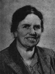 Black and white portrait of Joan Gibbons