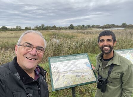 Melvyn and Ajay Tegala at Deeping Lakes