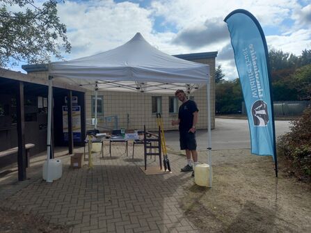 Whisby warden stand at WOW weekend with Conservation staff support
