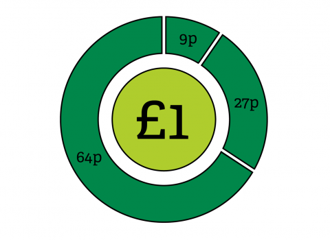 Pie Chart LWT Donations